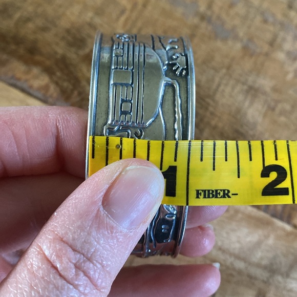 Fritz Casuse Sterling Silver Storytelling Cuff - Picture 7 of 7